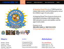 Tablet Screenshot of hoppinggoodtime.com